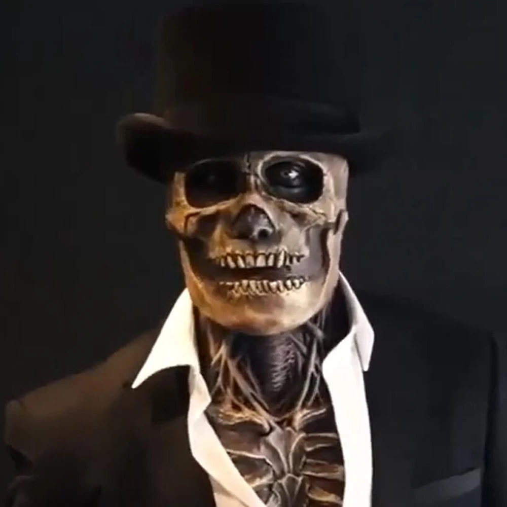 The Creppy Skeleton Biochemical Mask Cosplay Horror Skull Halloween Latex Masks Costume Props
The Creppy Skeleton Biochemical Mask Cosplay Horror Skull Halloween Latex Masks Costume Props