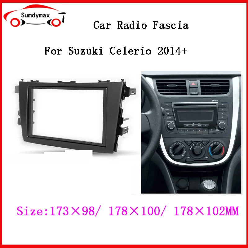 Car Radio Fascia for Suzuki Celerio 2014-2017 DVD Stereo Frame Plate Adapter Mounting Dash Installation Bezel Trim Kit
Car Radio Fascia for Suzuki Celerio 2014-2017 DVD Stereo Frame Plate Adapter Mounting Dash Installation Bezel Trim Kit