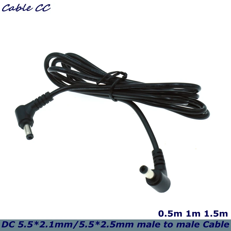 50cm 90 Degree Double Elbow DC Power Supply 5.5 x 2.1mm/2.5mm Male to 5.5 2.1/2.5mm Male Plug Cable, Through 12V 3A Current
50cm 90 Degree Double Elbow DC Power Supply 5.5 x 2.1mm/2.5mm Male to 5.5 2.1/2.5mm Male Plug Cable, Through 12V 3A Current