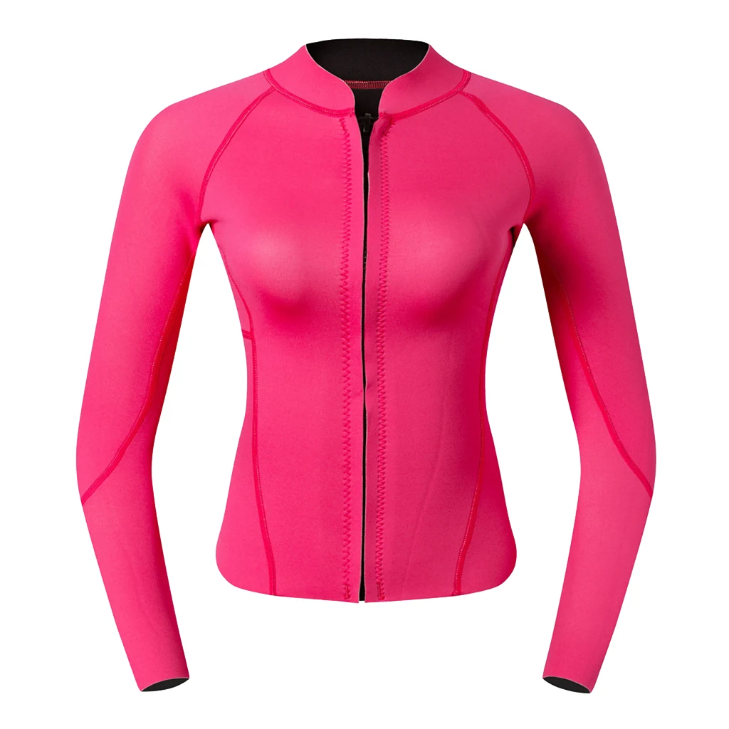 Premium 2mm Neoprene Women Wetsuit Front Zipper For Scuba Diving Swimming Top Rose Red for Diving
Premium 2mm Neoprene Women Wetsuit Front Zipper For Scuba Diving Swimming Top Rose Red for Diving