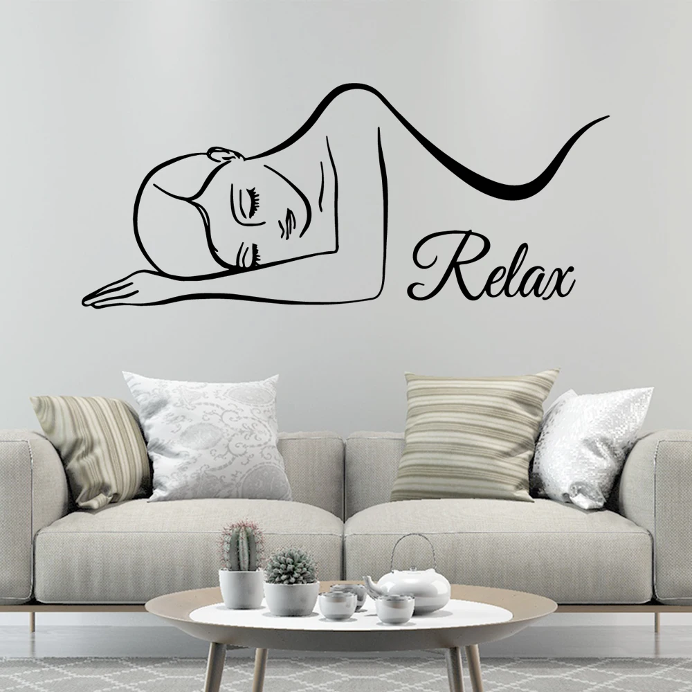 Pretty Spa Relax Wall Sticker Beauty Salon Decoration Stickers Decals For Woman Bedroom Wallpaper Decor Mural
Pretty Spa Relax Wall Sticker Beauty Salon Decoration Stickers Decals For Woman Bedroom Wallpaper Decor Mural