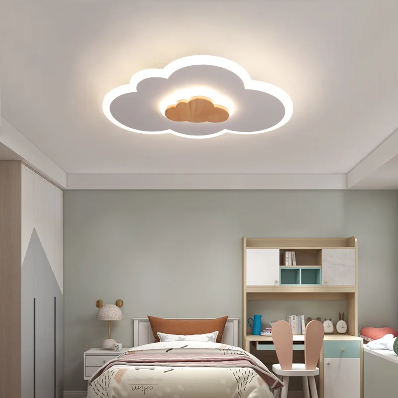 New White Children's Room Led Ceiling Lamp Wooden Cartoon Fashion Bedroom Lamp Simple Modern Boy Girl Princess Room Cloud Lights
New White Children's Room Led Ceiling Lamp Wooden Cartoon Fashion Bedroom Lamp Simple Modern Boy Girl Princess Room Cloud Lights