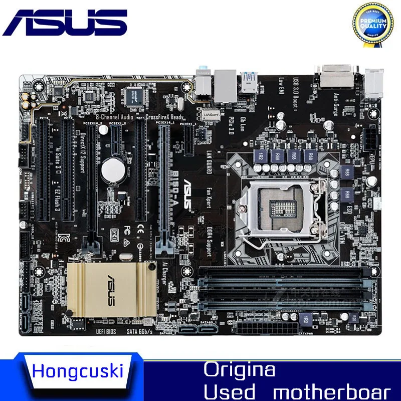 Used LGA 1151 For Intel B150 motherboard For ASUS B150-A Socket LGA1151 DDR4 SATA3 Desktop motherboard
Used LGA 1151 For Intel B150 motherboard For ASUS B150-A Socket LGA1151 DDR4 SATA3 Desktop motherboard