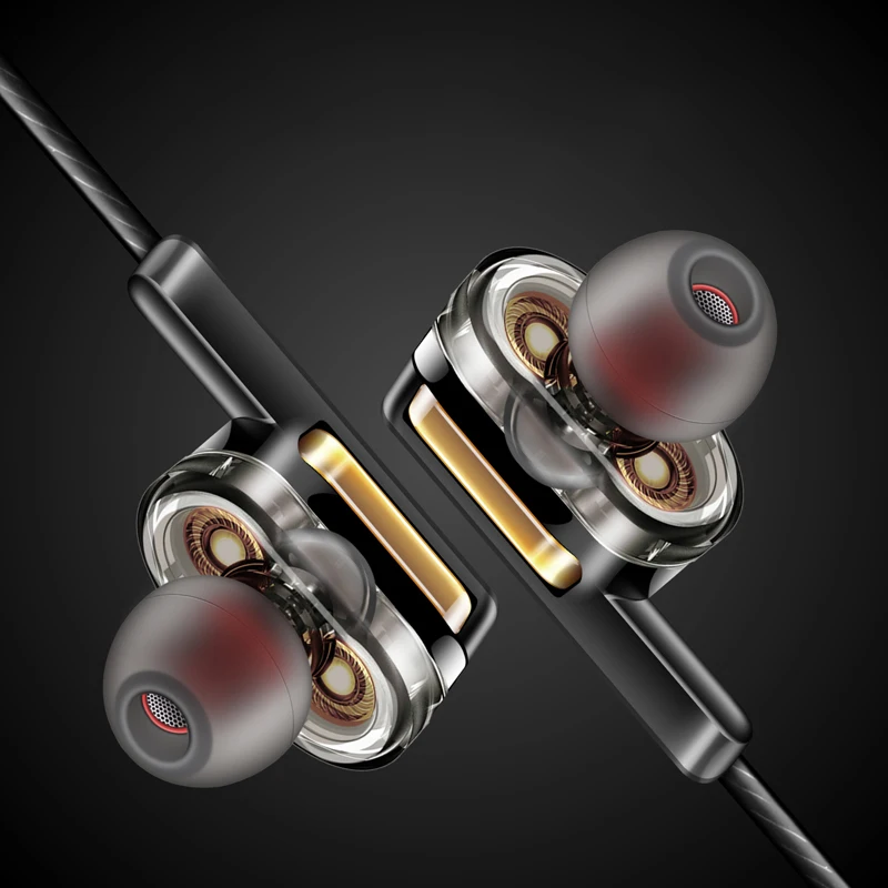 Newest Original 3.5mm Fonge X3 Double Dynamic In-Ear Earphone Heavy Bass 360 Degree Surround Sound Earburds with Mic CA
Newest Original 3.5mm Fonge X3 Double Dynamic In-Ear Earphone Heavy Bass 360 Degree Surround Sound Earburds with Mic CA