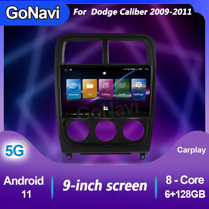 GoNavi 2 din Car Auto Multimedia Player For Dodge Caliber Android 11 Radio DVD Automotivo GPS Navigation Bluetooth 5G 2009-2011
GoNavi 2 din Car Auto Multimedia Player For Dodge Caliber Android 11 Radio DVD Automotivo GPS Navigation Bluetooth 5G 2009-2011
