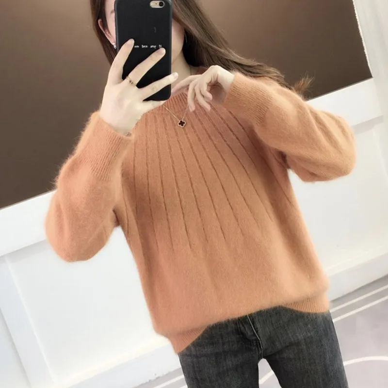 2023 Autumn Winter O Collar Long Sleeve Knitted Sweater Women Jumper Ladies Korean 4 Color Loose Short Knit Pullover Tops Female
2023 Autumn Winter O Collar Long Sleeve Knitted Sweater Women Jumper Ladies Korean 4 Color Loose Short Knit Pullover Tops Female