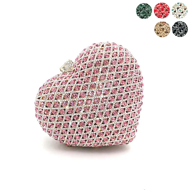 Fashion women evening party handbag diamonds elegant purses luxury clutches bridal wedding party heart crystal purses bag
Fashion women evening party handbag diamonds elegant purses luxury clutches bridal wedding party heart crystal purses bag