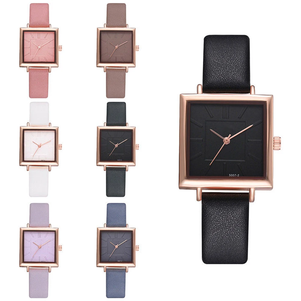 Korean Women Watch Wristwatch Simple Quartz Watches Electronic Pin Buckle Adjustable Square Jewelry Accessories Solid 7 Colors
Korean Women Watch Wristwatch Simple Quartz Watches Electronic Pin Buckle Adjustable Square Jewelry Accessories Solid 7 Colors