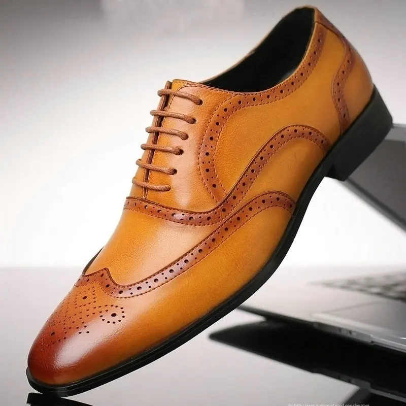 Men Formal Shoes fashion Oxford Shoes Men's retro business shoes Men Dress Shoes Large size 2020
Men Formal Shoes fashion Oxford Shoes Men's retro business shoes Men Dress Shoes Large size 2020