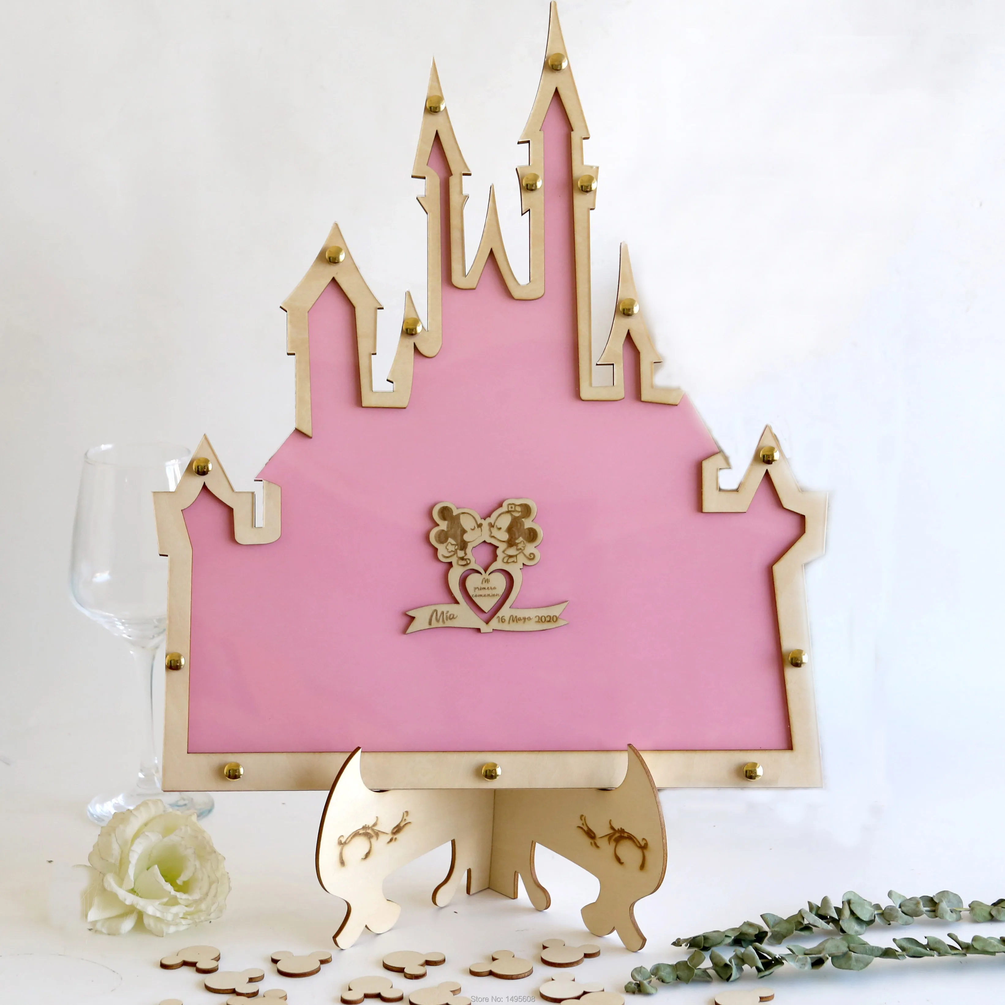 First communion castle wooden Guest Book,Unique drop box frame Alternative communion gift Mouse sign for communion baby shower
First communion castle wooden Guest Book,Unique drop box frame Alternative communion gift Mouse sign for communion baby shower
