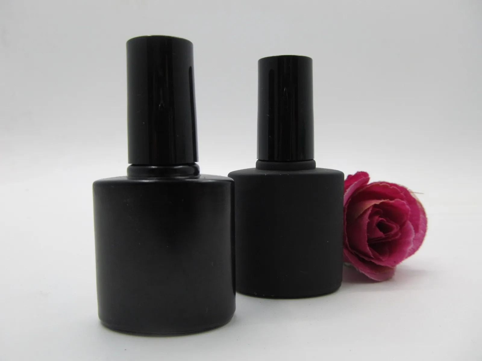 10ml Empty Matte black /Clear Glass Nail Polish Bottle With Brush lid Paint Glue Containers Nail Art Flat Shape
10ml Empty Matte black /Clear Glass Nail Polish Bottle With Brush lid Paint Glue Containers Nail Art Flat Shape