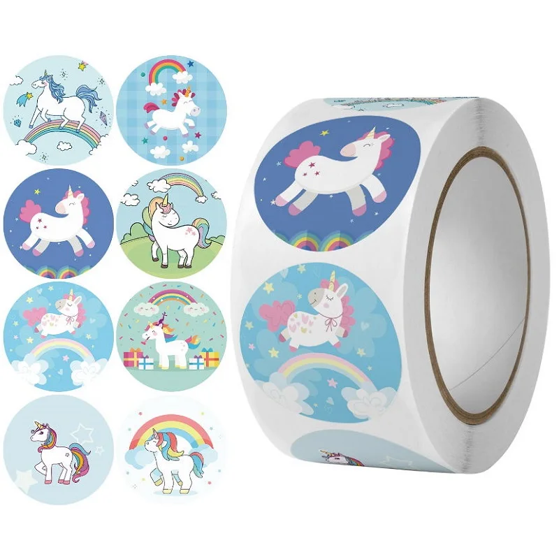 100/500pcs Cartoon Animal Unicorn Rainbow Thank you Sticker Packaging Seals Sticker Roll for kids Birthday Gift Decorations
100/500pcs Cartoon Animal Unicorn Rainbow Thank you Sticker Packaging Seals Sticker Roll for kids Birthday Gift Decorations