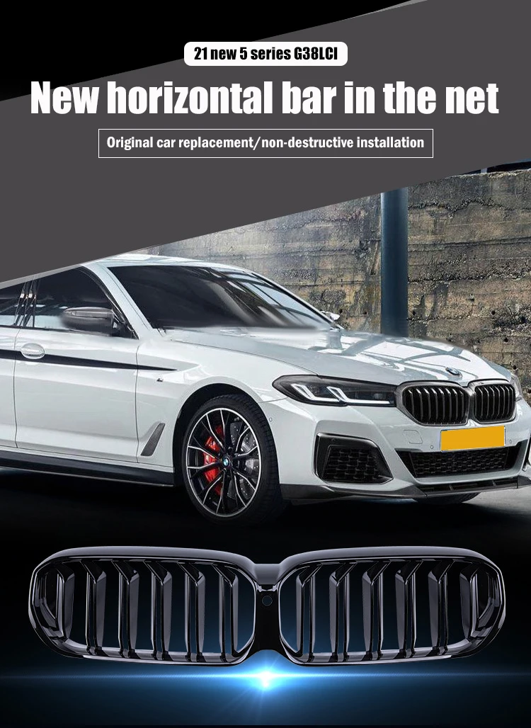 Car Front Bumper Center Grid ABS Plastic With Camera Hole Car Styling Glossy Black Car Modified Dual-line Did-net
Car Front Bumper Center Grid ABS Plastic With Camera Hole Car Styling Glossy Black Car Modified Dual-line Did-net