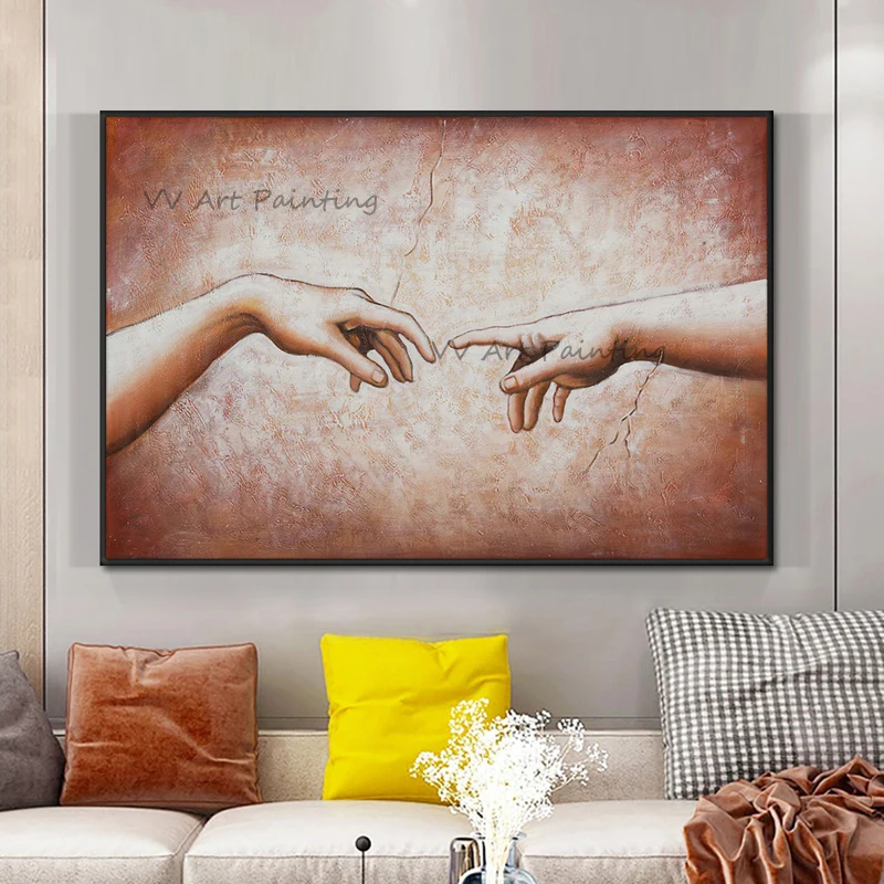 Hand Of God Hand Painted Modern Abstract Hand Oil Painting on Canvas Living Room Body Wall Picture For Home Decor Finger Graph
Hand Of God Hand Painted Modern Abstract Hand Oil Painting on Canvas Living Room Body Wall Picture For Home Decor Finger Graph