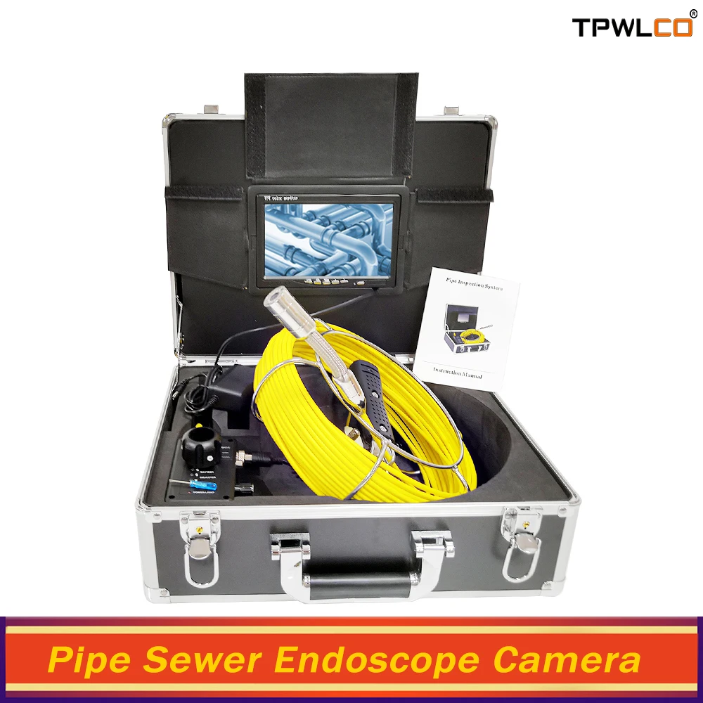 7" Drain Sewer Industrial Endoscope System Support DVR Recorder 20-50m Cable PipelInspection Video Camera 23mm 12V4500mAh Battey
7" Drain Sewer Industrial Endoscope System Support DVR Recorder 20-50m Cable PipelInspection Video Camera 23mm 12V4500mAh Battey
