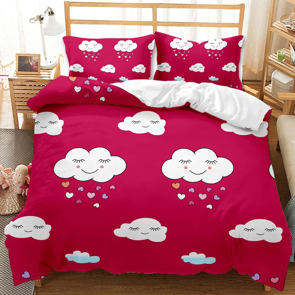 New Kids Bedding Set 3D Small Fresh Duvet Cover Soft Cloud Quilt Cover Hotel Quality Microfiber Custom Queen Double King Size
New Kids Bedding Set 3D Small Fresh Duvet Cover Soft Cloud Quilt Cover Hotel Quality Microfiber Custom Queen Double King Size
