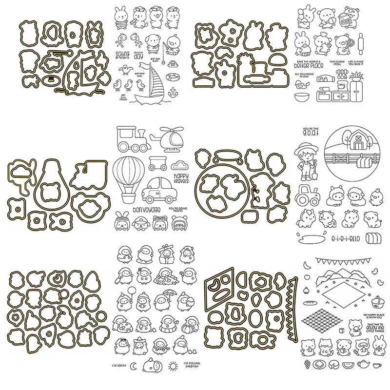 Lovely Rabbits Fox Bears Metal Cutting Dies& Coordinating Stamps For Scrapbooking Craft Die Cut Card Making Embossing
Lovely Rabbits Fox Bears Metal Cutting Dies& Coordinating Stamps For Scrapbooking Craft Die Cut Card Making Embossing