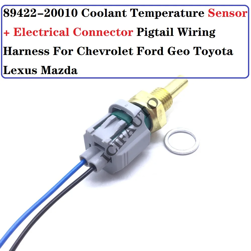 Датчик температуры охлаждающей жидкости 89422-20010 + Электрический разъем
Датчик температуры охлаждающей жидкости 89422-20010 + Электрический разъем