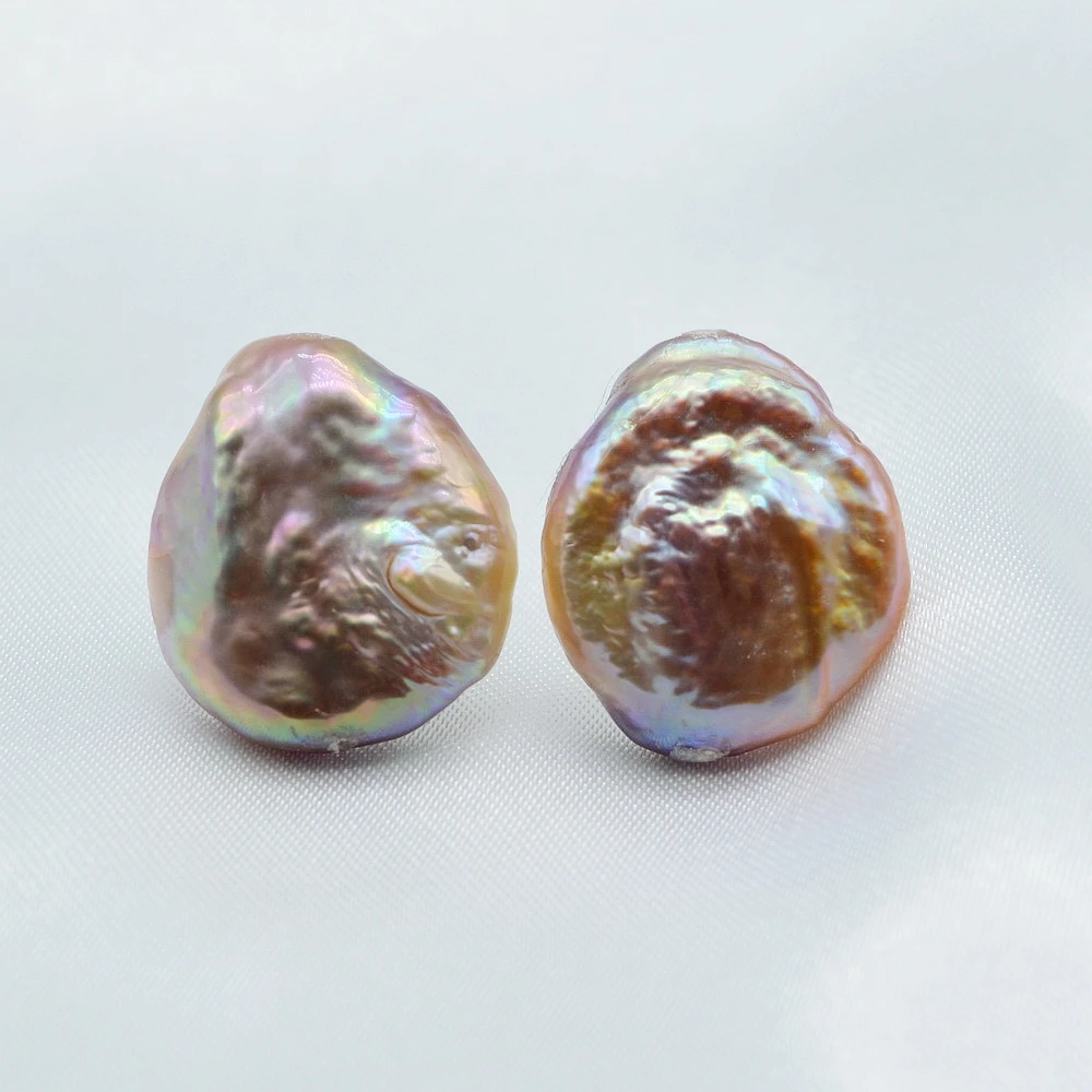 Colorful Pearl Earrings Natural Oversized Pearls Silver Stud Earrings Oval Natural Baroque Pearls 925 Silver Women's Earrings
Colorful Pearl Earrings Natural Oversized Pearls Silver Stud Earrings Oval Natural Baroque Pearls 925 Silver Women's Earrings