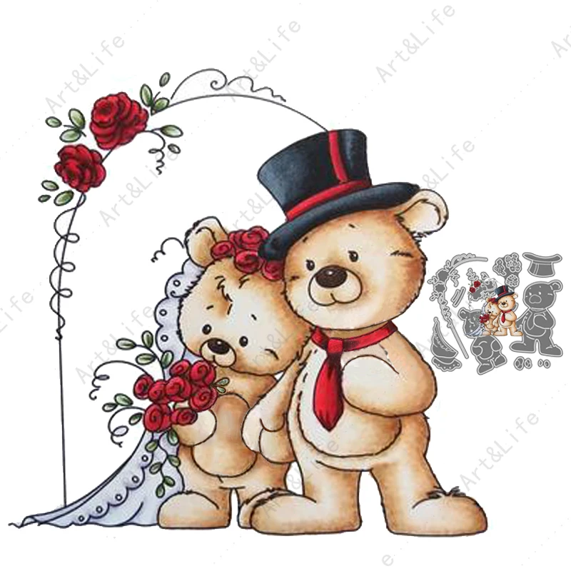 Cute Bear Hot New Metal Cutting Dies Get Married Love Stencils for Making Scrapbooking Album Birthday Card Embossing Cut Die
Cute Bear Hot New Metal Cutting Dies Get Married Love Stencils for Making Scrapbooking Album Birthday Card Embossing Cut Die
