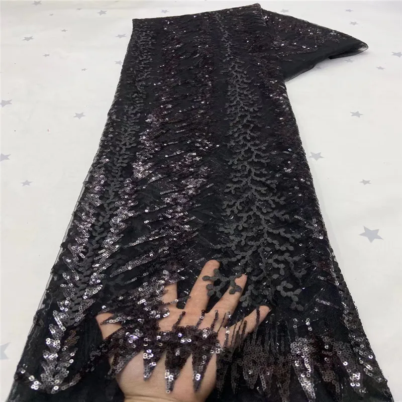 Black Sequin African French Net Lace Fabric 2021 High Quality Tulle Mesh Lace Bridal Nigerian Wedding Dress Lace For Woman X9903
Black Sequin African French Net Lace Fabric 2021 High Quality Tulle Mesh Lace Bridal Nigerian Wedding Dress Lace For Woman X9903