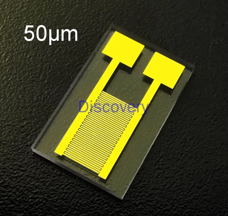 50 Microns Transparent Interdigital Electrode Quartz Glass Capacitor Array MEMS Gas Biosensor Photoelectric Detection
50 Microns Transparent Interdigital Electrode Quartz Glass Capacitor Array MEMS Gas Biosensor Photoelectric Detection