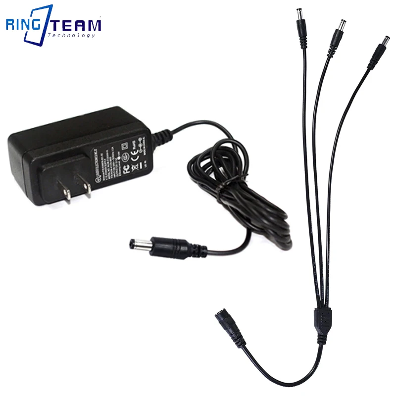 For CCTV/ Surveillance /Cameras Splitter Lead 1 Female To 3 Male Power Cord Adapter 5.5x2.1 mm DC Power Extension Cord 12V 3A
For CCTV/ Surveillance /Cameras Splitter Lead 1 Female To 3 Male Power Cord Adapter 5.5x2.1 mm DC Power Extension Cord 12V 3A