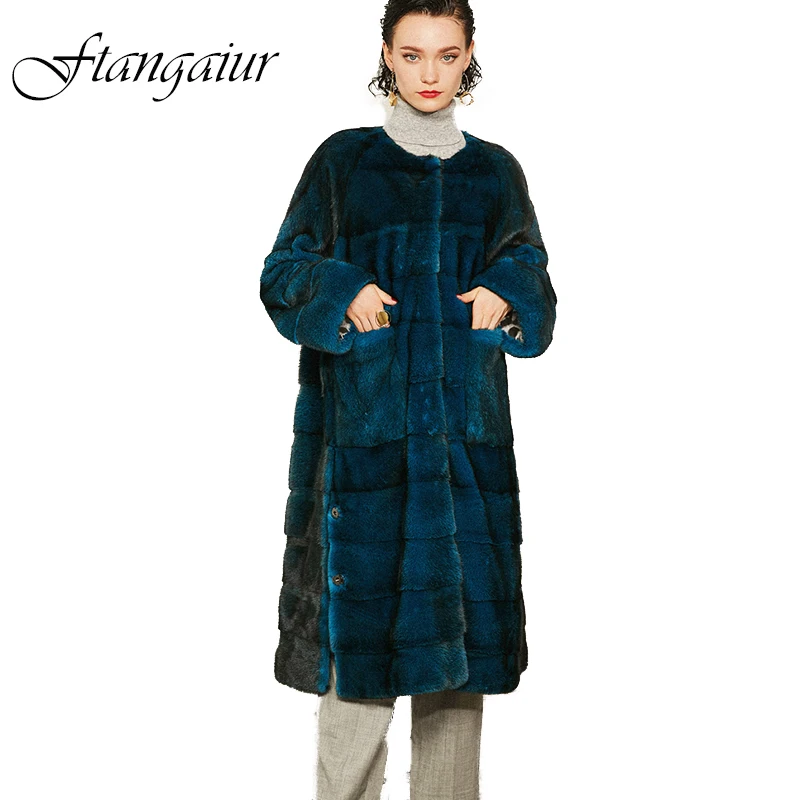 Ftangaiur Winter Import Velvet Mink Fur Coat Thicken Side split Pockets Mink Coat Women X-LongNatural Real Mink Fur Coats
Ftangaiur Winter Import Velvet Mink Fur Coat Thicken Side split Pockets Mink Coat Women X-LongNatural Real Mink Fur Coats
