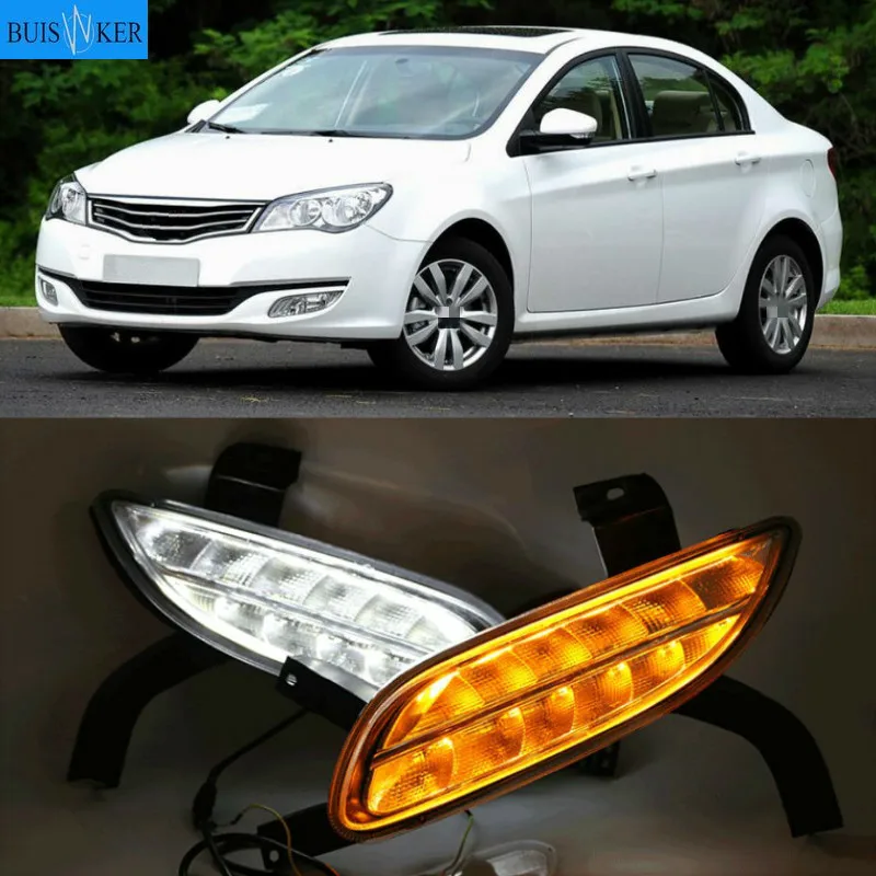 For Roewe 350 2011-2016 LED Daytime Running Lights DRL Fog Lamp with Yellow Turn Signal Lamp
For Roewe 350 2011-2016 LED Daytime Running Lights DRL Fog Lamp with Yellow Turn Signal Lamp