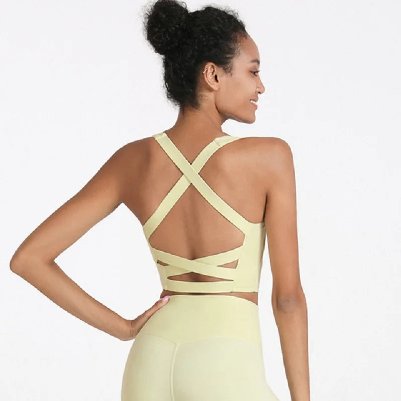 Cross Beauty back Sports Vest Sexy Running Fitness Yoga Underwear Women Push-up Bra Gym Solid Color Workout Crop Top
Cross Beauty back Sports Vest Sexy Running Fitness Yoga Underwear Women Push-up Bra Gym Solid Color Workout Crop Top