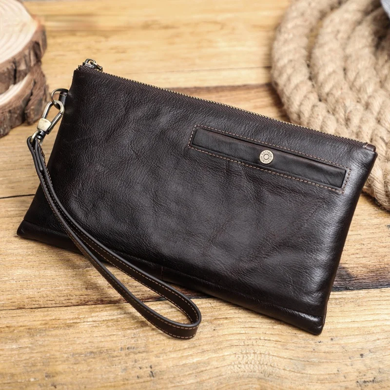European and American men's leather clutch multi-function with wrist strap clutch
European and American men's leather clutch multi-function with wrist strap clutch