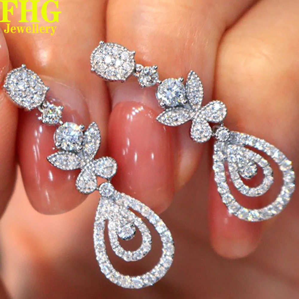 18k Au750 White Gold Earrings Natural diamond 1Carat Flower eardrop Earring Wedding Party Engagement Anniversary Fashion Elegant
18k Au750 White Gold Earrings Natural diamond 1Carat Flower eardrop Earring Wedding Party Engagement Anniversary Fashion Elegant