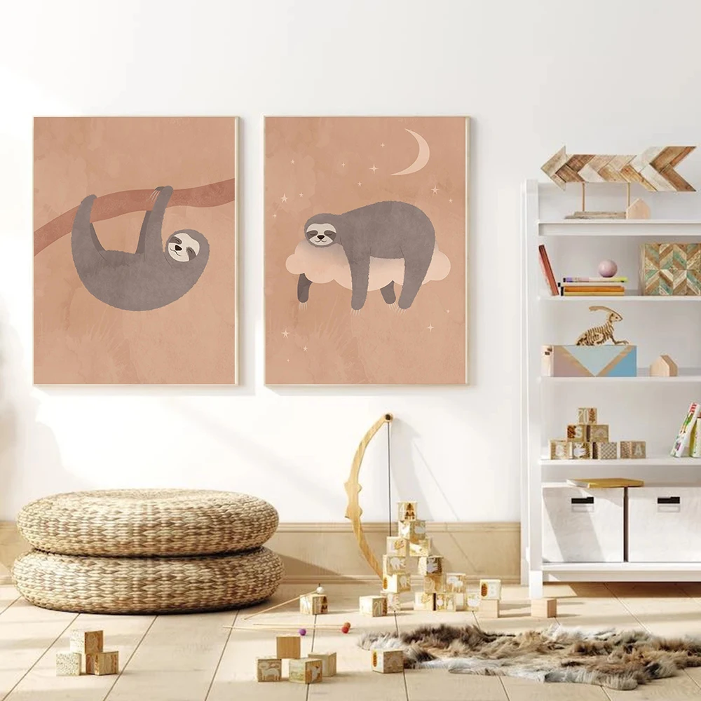 Nordic Posters And Prints Boho Cute Sloth Wall Art Playroom Moon Cloud Canvas Painting Cartoon Wall Pictures Kids Room Decor
Nordic Posters And Prints Boho Cute Sloth Wall Art Playroom Moon Cloud Canvas Painting Cartoon Wall Pictures Kids Room Decor
