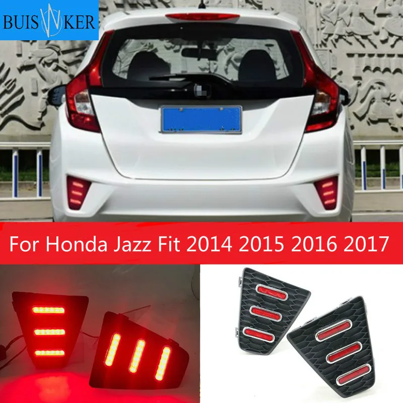 For Honda Jazz Fit 2014 2015 2016 2017 Multi-functions LED Rear Bumper Light Fog Lamp Brake Light Turn Signal Reverse Light
For Honda Jazz Fit 2014 2015 2016 2017 Multi-functions LED Rear Bumper Light Fog Lamp Brake Light Turn Signal Reverse Light