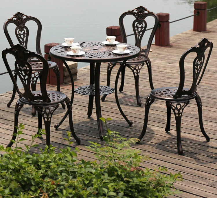 Garden Furniture Modern Cast Aluminum Frame Durable Outdoor Dining BBQ Table Set ADT224
Garden Furniture Modern Cast Aluminum Frame Durable Outdoor Dining BBQ Table Set ADT224
