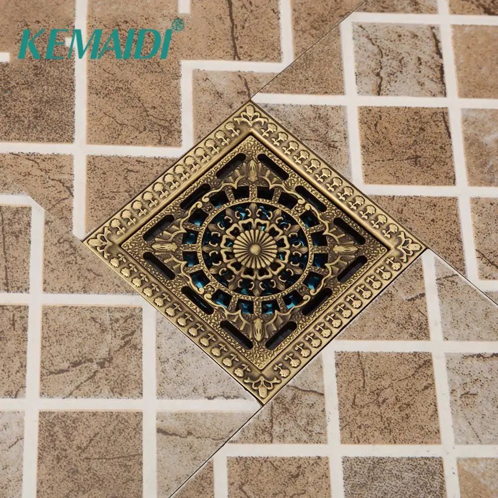 KEMAIDI Antique Brass Shower Bathtub Bathroom Floor Drain Water Filter Sink Strainer Waste Square 12*12cm Drainage
KEMAIDI Antique Brass Shower Bathtub Bathroom Floor Drain Water Filter Sink Strainer Waste Square 12*12cm Drainage