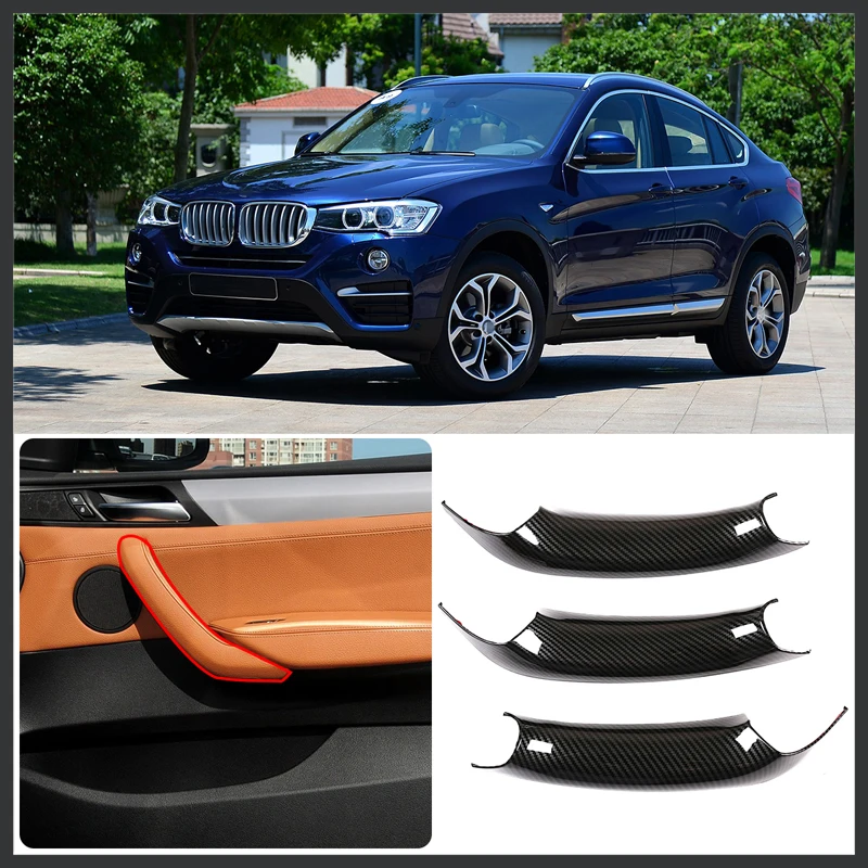 For 2011-2017 BMW X3 X4 F25 F26 ABS car inner door handle protective cover decorative cover sticker interior accessories
For 2011-2017 BMW X3 X4 F25 F26 ABS car inner door handle protective cover decorative cover sticker interior accessories