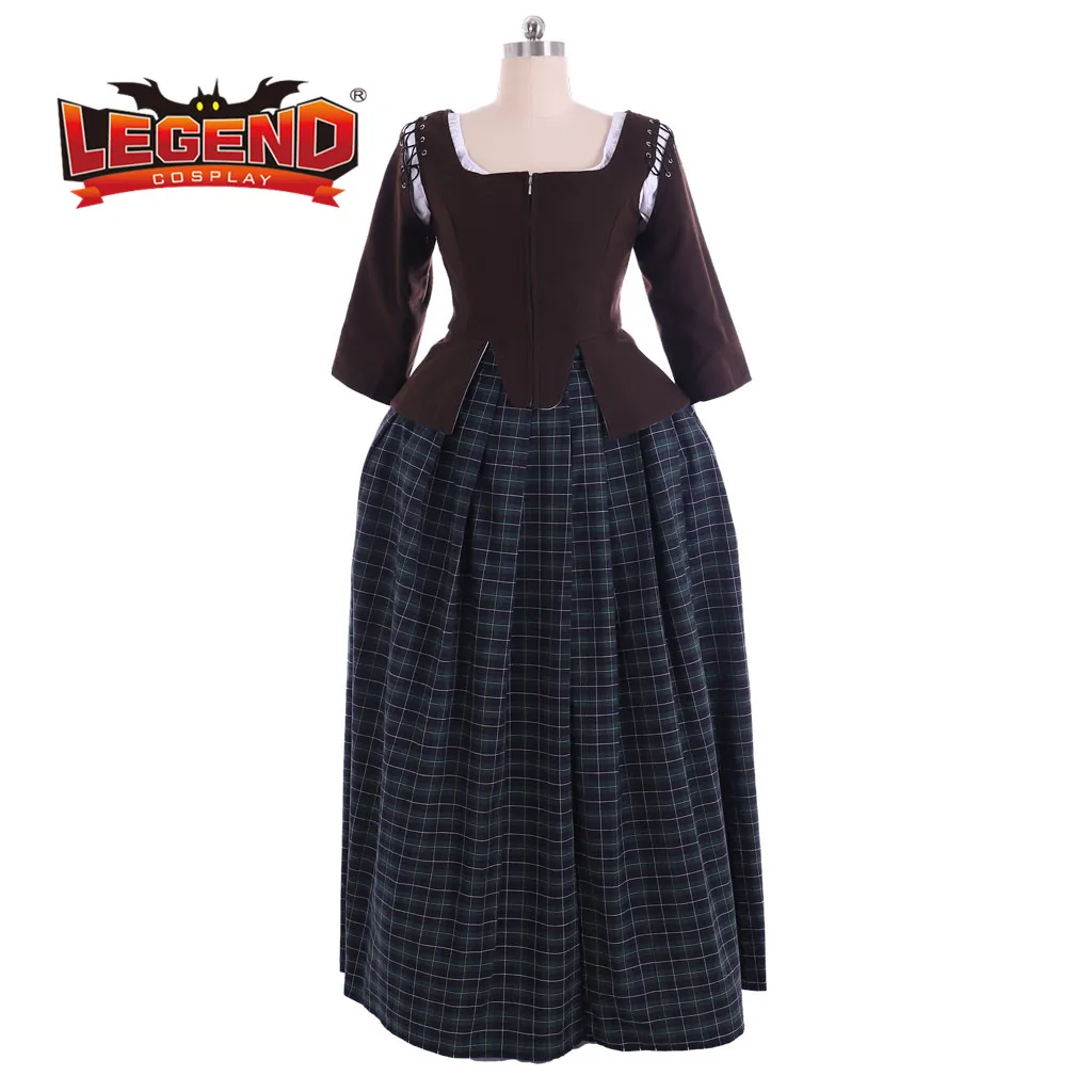 Outlander Claire Fraser Cosplay Costume claire scottish highland kilt dress for women claire plaid dress gown custom made
Outlander Claire Fraser Cosplay Costume claire scottish highland kilt dress for women claire plaid dress gown custom made