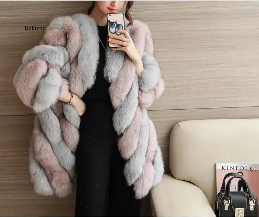 Autumn Winter Faux Fur Coat Women Warm Casual Thick Ladies Fox Fur Jacket Female Long Coat Outwear Plush Overcoat
Autumn Winter Faux Fur Coat Women Warm Casual Thick Ladies Fox Fur Jacket Female Long Coat Outwear Plush Overcoat