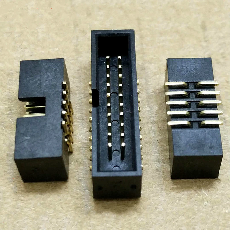 10pcs SMT 8/10/12/14/16/20/26/30/40Pin 1.27MM pitch Male Socket straight idc box headers PCB Connector Double Row SMD DC3 Header
10pcs SMT 8/10/12/14/16/20/26/30/40Pin 1.27MM pitch Male Socket straight idc box headers PCB Connector Double Row SMD DC3 Header