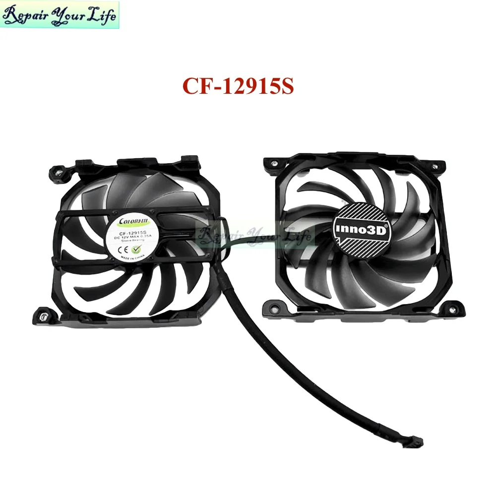 CF-12915S GPU VGA Cooling Graphics Card Fan Cooler For INNO3D GTX1070 GTX1080 Ti GeForce P104-100 GTX 1070Ti 1080Ti Twin X2
CF-12915S GPU VGA Cooling Graphics Card Fan Cooler For INNO3D GTX1070 GTX1080 Ti GeForce P104-100 GTX 1070Ti 1080Ti Twin X2