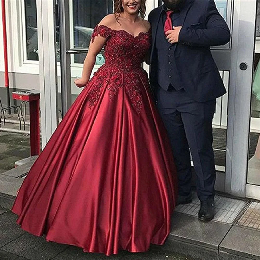 Plus Size Red Applique A Line Satin Beaded Woman Lady Girl Formal Evening Dresses Prom Party Gown Sleeveless Sweetheart Custom
Plus Size Red Applique A Line Satin Beaded Woman Lady Girl Formal Evening Dresses Prom Party Gown Sleeveless Sweetheart Custom