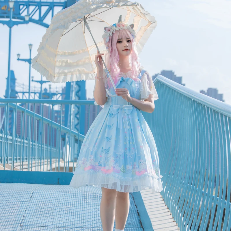 Princess tea party sweet lolita dress vintage lace bowknot cute printing victorian dress kawaii girl gothic lolita jsk loli cos
Princess tea party sweet lolita dress vintage lace bowknot cute printing victorian dress kawaii girl gothic lolita jsk loli cos