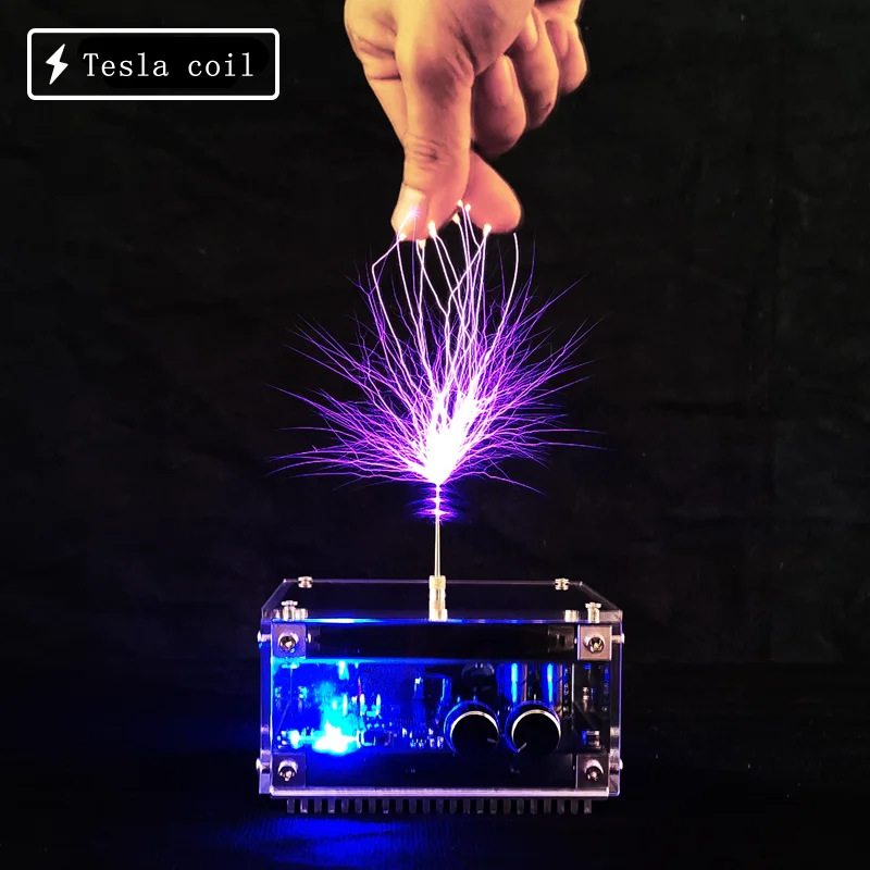 10CM flat Bluetooth music Tesla coil / high frequency and high voltage pulse test device / scientific experiment
10CM flat Bluetooth music Tesla coil / high frequency and high voltage pulse test device / scientific experiment