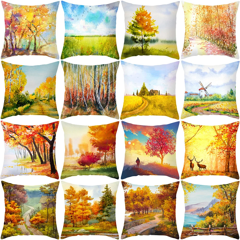 Forest Aspen Tree with Yellow Red Leaf Fall Zippered Pillow Cover 18x18 Inch Square Decorative Throw Pillow Case Cushion Covers
Forest Aspen Tree with Yellow Red Leaf Fall Zippered Pillow Cover 18x18 Inch Square Decorative Throw Pillow Case Cushion Covers