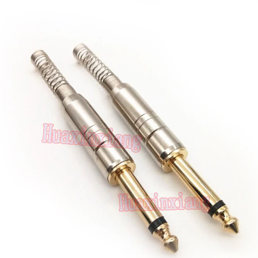 5PCS/Lot 6.35mm 6.5mm Mono Audio Male Jack/Plug Connector With Spring For Amplifier microphone KTV
5PCS/Lot 6.35mm 6.5mm Mono Audio Male Jack/Plug Connector With Spring For Amplifier microphone KTV