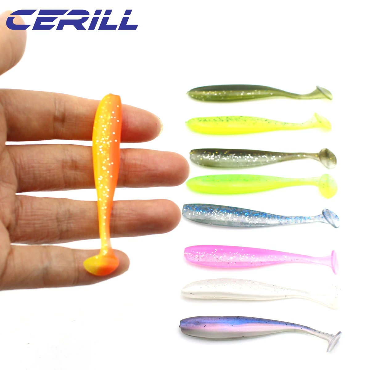Lot 30 Cerill 50mm 55mm 60mm 65mm 70mm Soft Fishing Lure T Tail Grub Bait Silicone Carp Bass Jigging Wobblers Shad Swimbait
Lot 30 Cerill 50mm 55mm 60mm 65mm 70mm Soft Fishing Lure T Tail Grub Bait Silicone Carp Bass Jigging Wobblers Shad Swimbait
