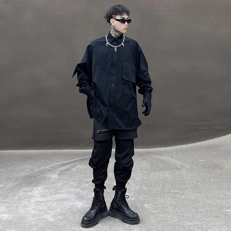 Men's Monochrome Solid Color Basic Long Sleeve Shirt Fashion Trend Large Fashion Style Solid Color Cool Color Loose Casual Shirt
Men's Monochrome Solid Color Basic Long Sleeve Shirt Fashion Trend Large Fashion Style Solid Color Cool Color Loose Casual Shirt