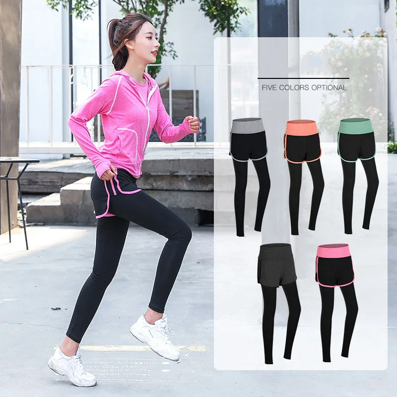 15 colors Spring Fall Wommen Fitness Yoga Pants Running High Waist Workout Lady Sports Stretch Fake Two-piece Trousers Wholesale
15 colors Spring Fall Wommen Fitness Yoga Pants Running High Waist Workout Lady Sports Stretch Fake Two-piece Trousers Wholesale