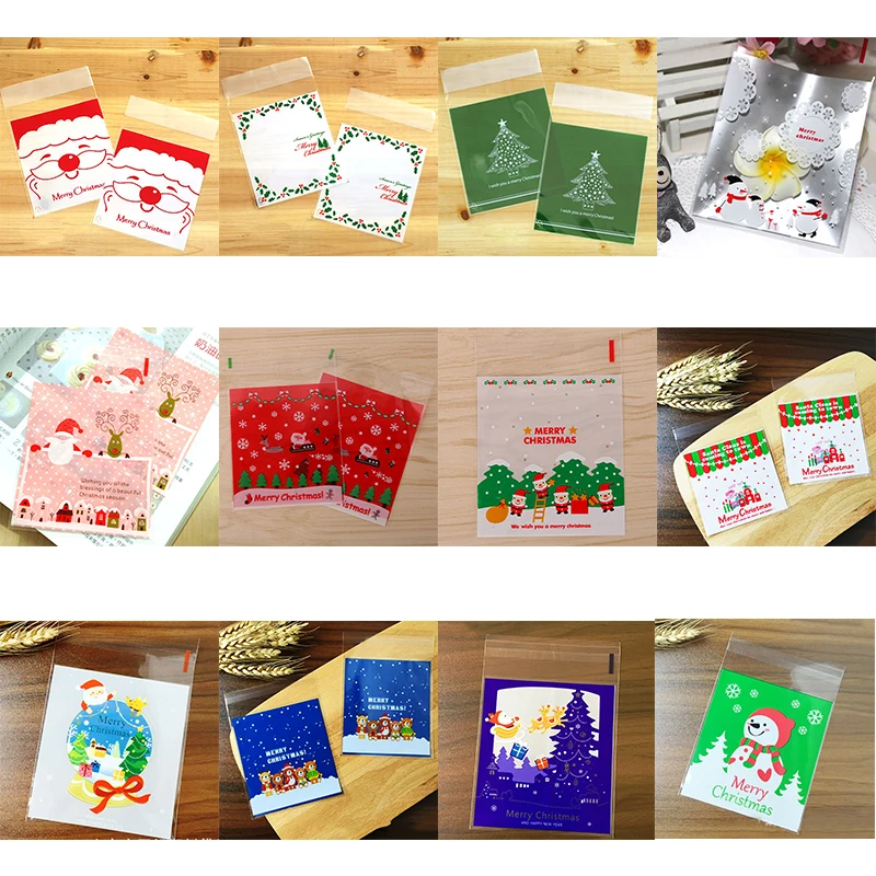 100Pcs Christmas Cute Cartoon Plastic Cookie Packaging Bags Party Supplies Wedding Decoration Candy Bag Biscuit Bag 10*10cm
100Pcs Christmas Cute Cartoon Plastic Cookie Packaging Bags Party Supplies Wedding Decoration Candy Bag Biscuit Bag 10*10cm